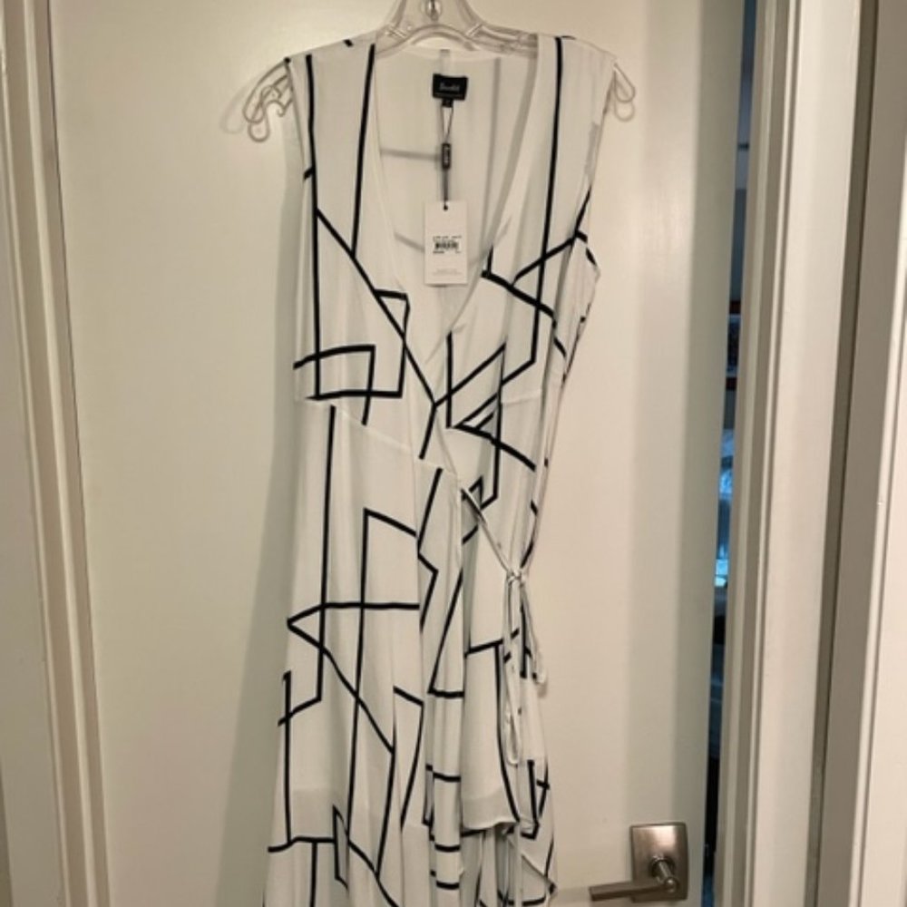 Bardot Asymmetrical Wrap Dress - Size 6/8